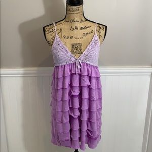 ⭐️7 for $25⭐️Purple Layered Ruffle Tier Top
